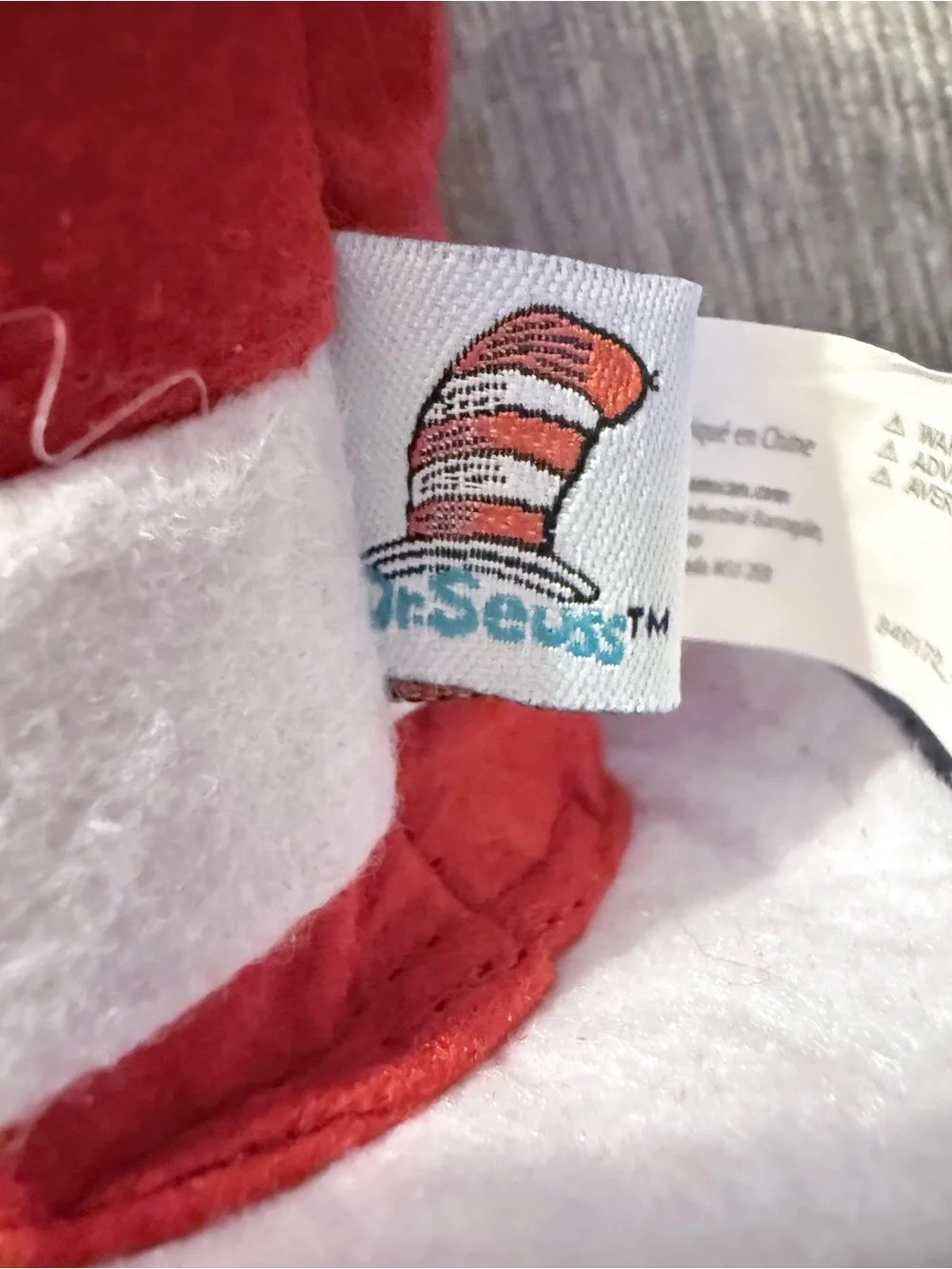 NWT Dr Seuss Cat in the Hat Shirt & Headband Set Kids XS/S Halloween Costume